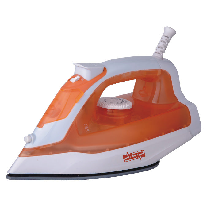 DSP Steam Iron for Clothes – 1400W Powerful Steam Iron with Ceramic Coating, Adjustable Temperature, Vertical Steam, Self-Cleaning & Retractable Cord – Ideal for Home Use