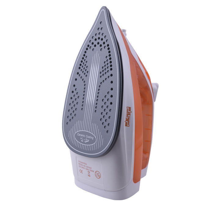 DSP Steam Iron for Clothes – 1400W Powerful Steam Iron with Ceramic Coating, Adjustable Temperature, Vertical Steam, Self-Cleaning & Retractable Cord – Ideal for Home Use