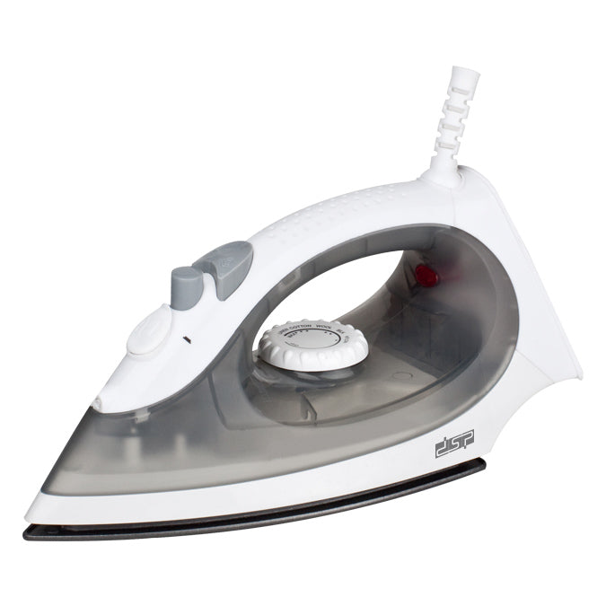DSP 1800W Steam Iron for Clothes, Non-Stick Soleplate, Adjustable Steam & Temperature, 90ml Water Tank, Vertical Steam, Burst of Steam, Self-Clean, Anti-Drip – Ideal for Home Use