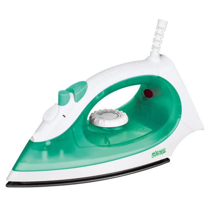 DSP 1800W Steam Iron for Clothes, Non-Stick Soleplate, Adjustable Steam & Temperature, 90ml Water Tank, Vertical Steam, Burst of Steam, Self-Clean, Anti-Drip – Ideal for Home Use
