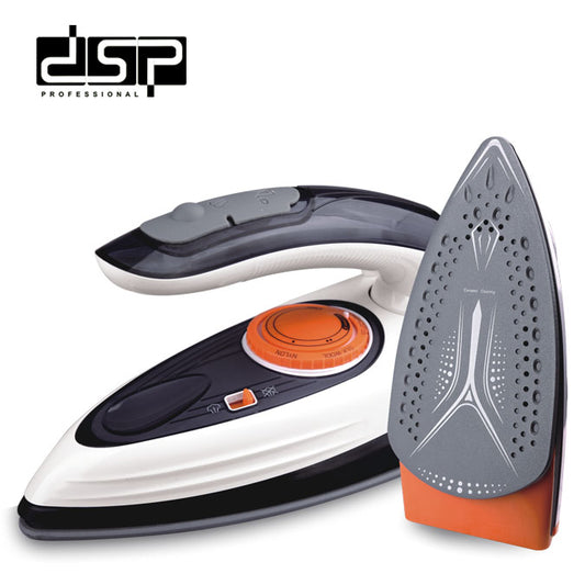 DSP Mini Travel Steam Iron – Dual Voltage Portable Iron for Clothes, 1100W/1200W with Ceramic Soleplate, Dry/Steam/Burst Mode, 80ml Tank – Ideal for Home & Travel