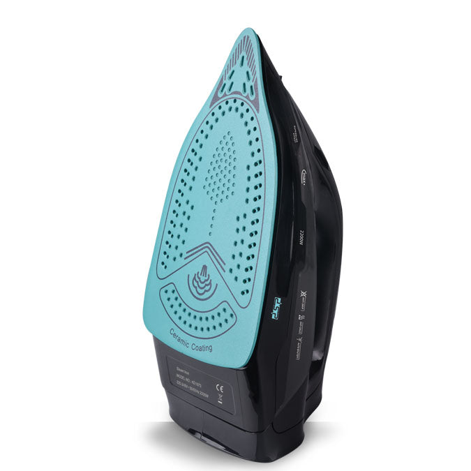 DSP 2200W Steam Iron for Clothes, Ceramic Soleplate, 380ml Water Tank, Adjustable Steam, Vertical Steam, Self-Cleaning, Retractable Cord – Powerful & Efficient Ironing