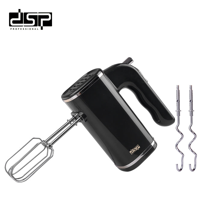 DSP 200W Electric Hand Mixer, 5-Speed Handheld Mixer with Turbo Button, Eject Function & Silver Coating - Perfect for Home Baking