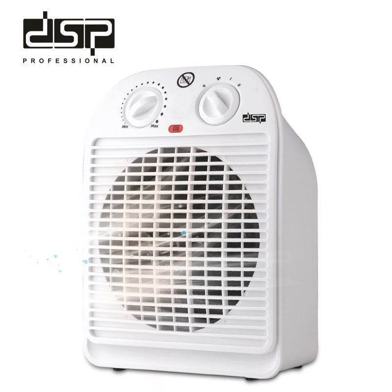 DSP Portable Heater for Home & Office, 1800W Small Space Fan Heater with Adjustable Thermostat, Overheating Protection, Lightweight for Indoor Use, Compact Ceramic Heating