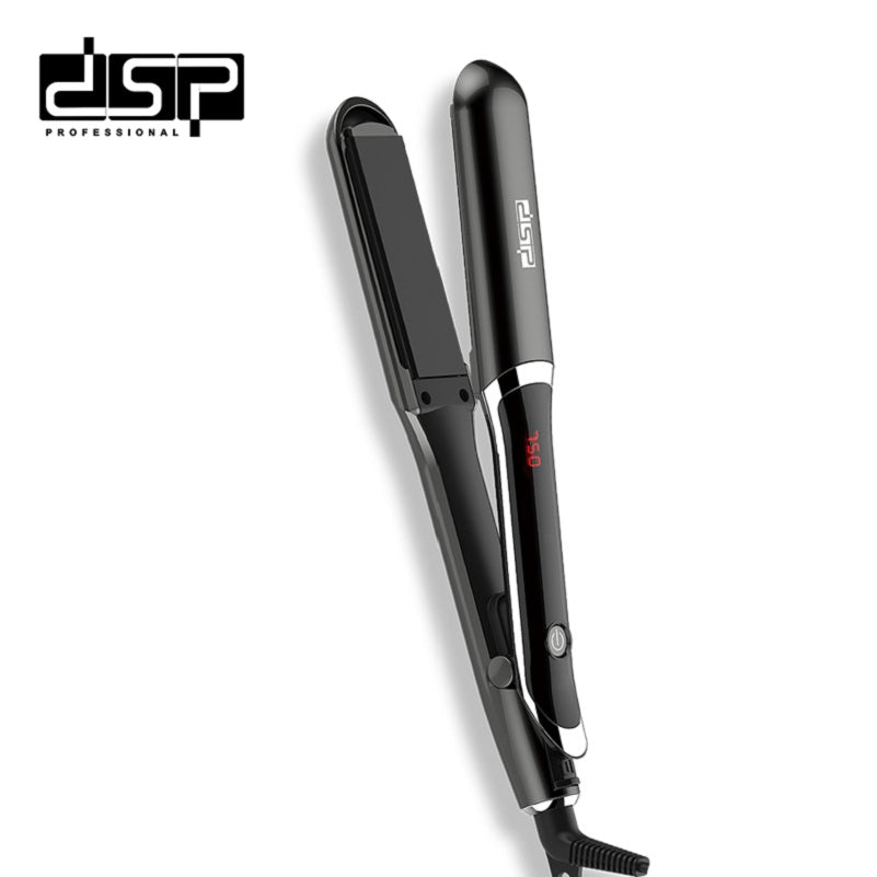 DSP Hot Seller Ceramic Coated Hair Straightener with Digital Display 150-230°C PTC Heating 30s Fast Heat Up for Smooth Frizz-Free Styling