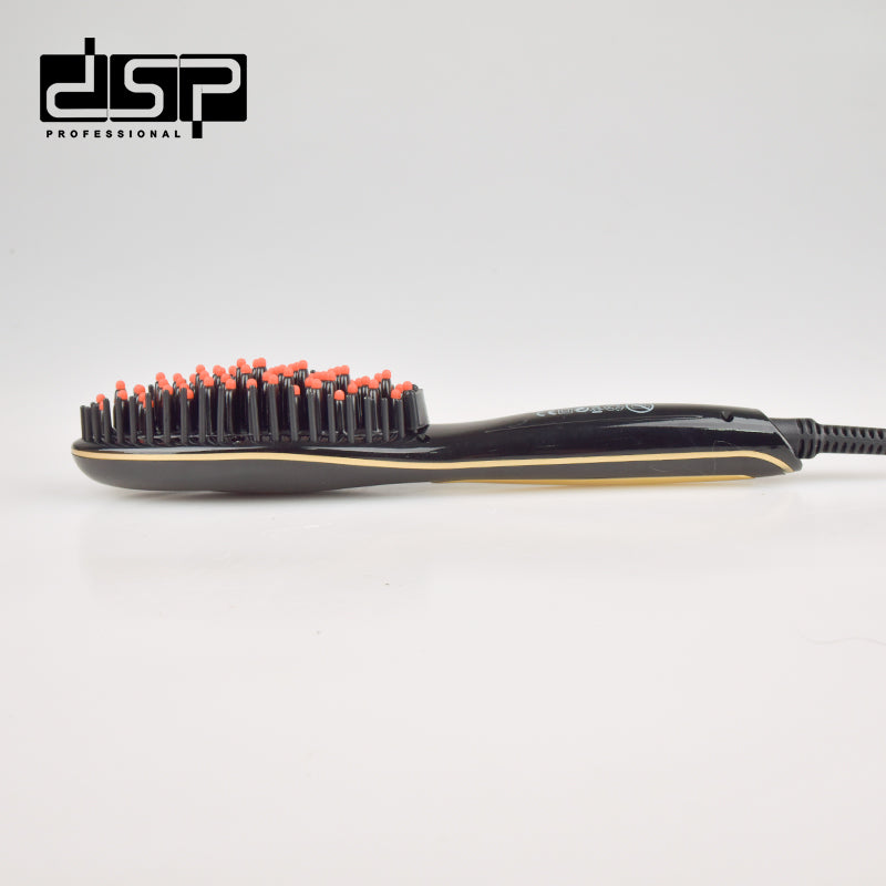 DSP Hot Seller Pro Heat Protectant Hair Brush, 5min Quick Heat 180-230°C Adjustable for Keratin Safe Home Travel Styling
