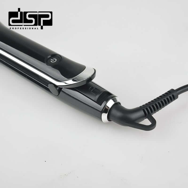 DSP Hot Seller Ceramic Coated Hair Straightener with Digital Display 150-230°C PTC Heating 30s Fast Heat Up for Smooth Frizz-Free Styling