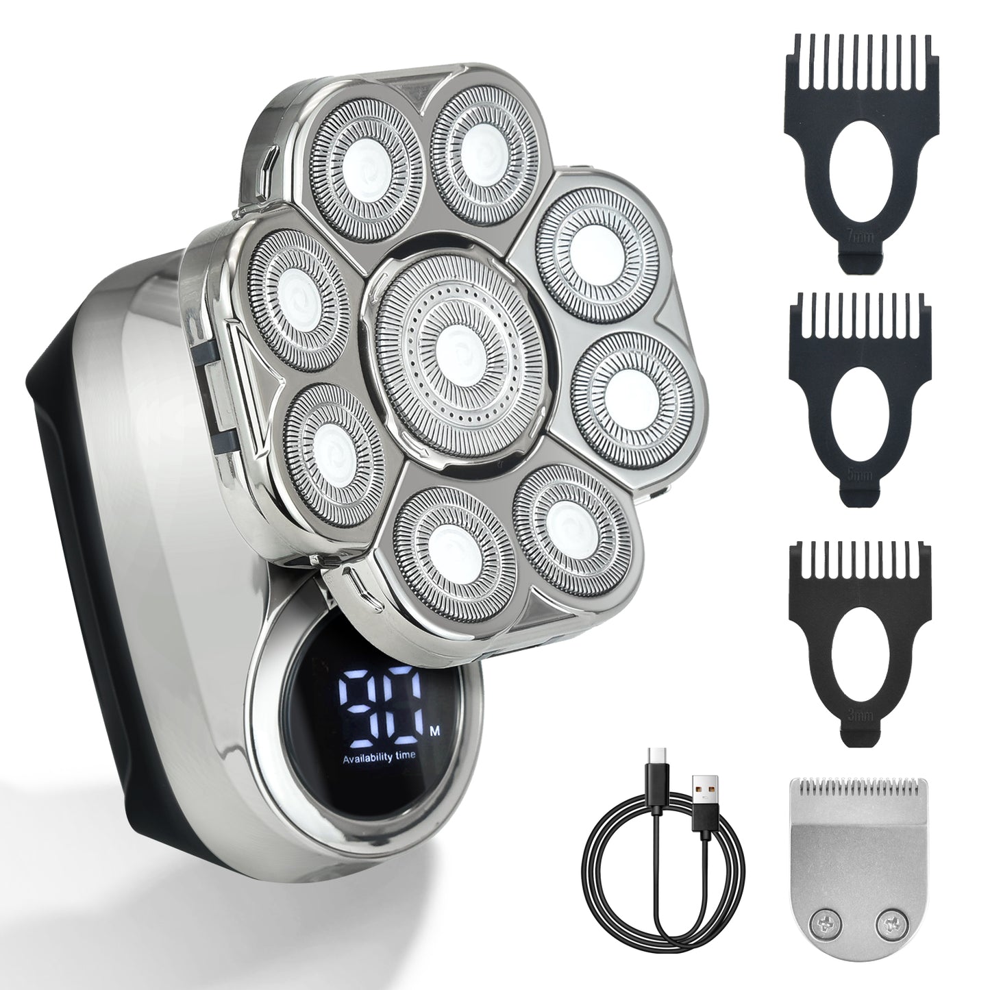 DSP Ultra Bald Head Shaver 8500RPM Pro | IPX6 Waterproof for Smooth Skin Anywhere, SkinGuard Technology