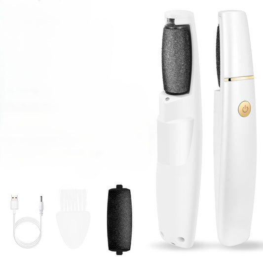 Rechargeable Foot Scrubber 2200RPM Natural Quartz Roller 1H Runtime USB Fast Charge Portable Pedicure Tool Home Travel Care