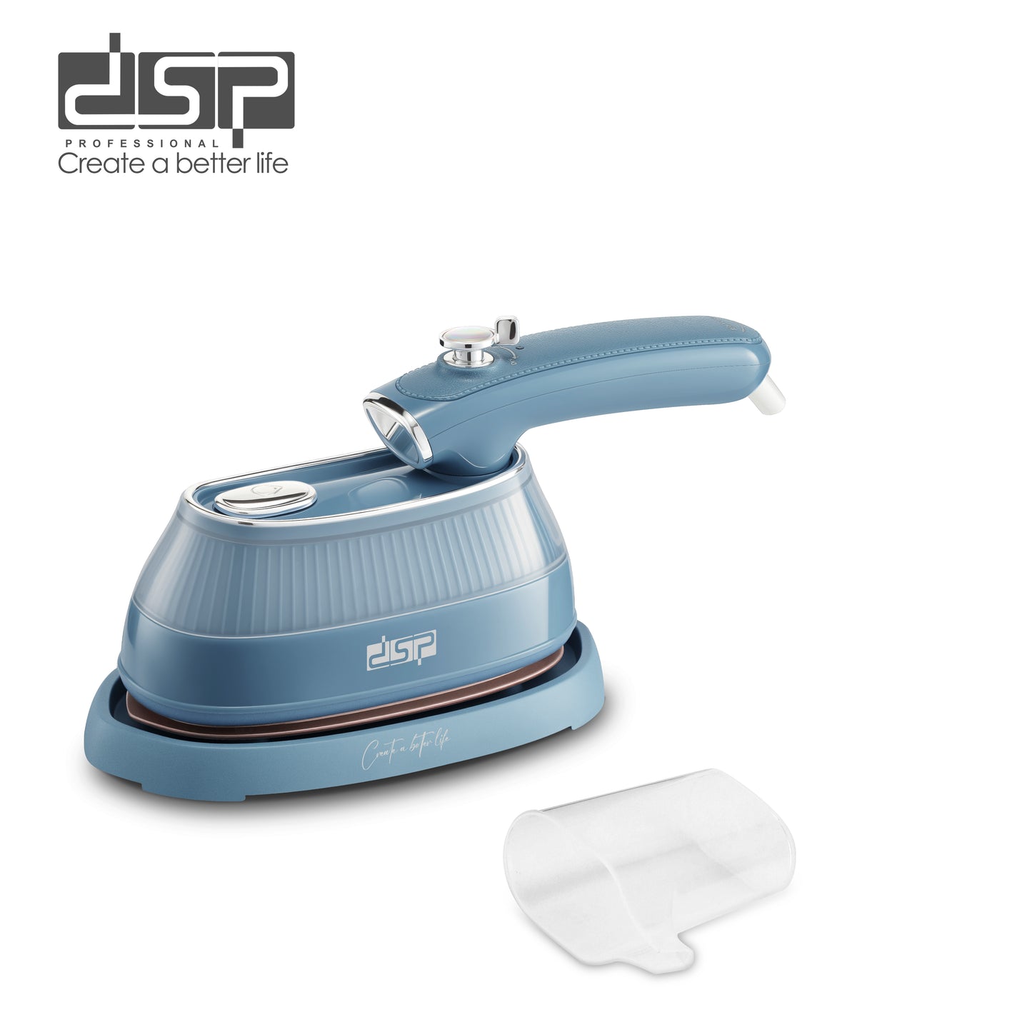 DSP Steam Iron for Clothes – 1200W Powerful Steam, Ceramic Soleplate, 170ml Water Tank, Adjustable Steam, Dry & Wet Ironing, Overheat Protection, Fast Preheating (30s), Includes Stand & Measuring Cup