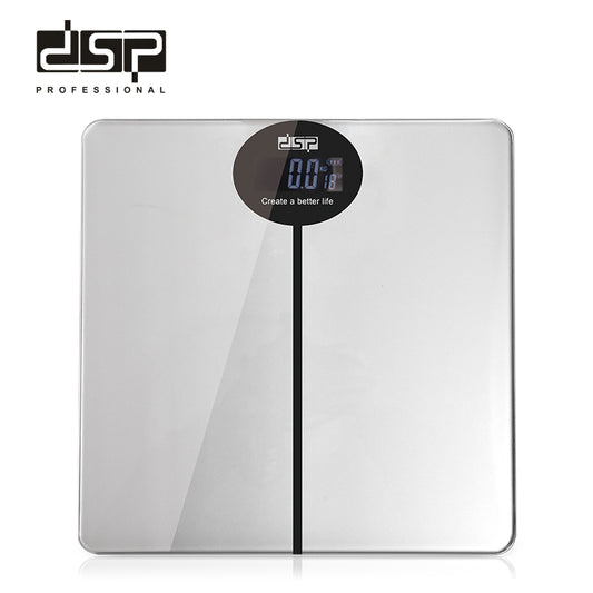 Body Scale 180kg Capacity, Tempered Glass Platform with 50g Precision, Auto-Zero/Off & Alerts for Home Fitness Health Tracking