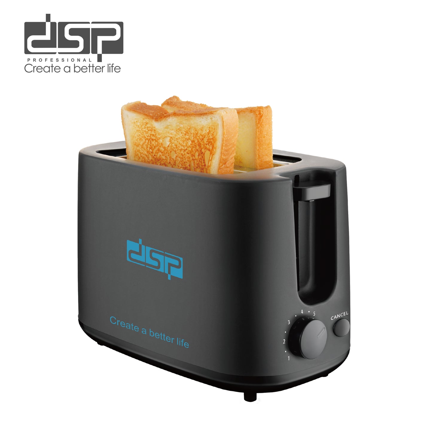 SmartCare Auto Pop-Up 7-Temp Anti-Jam Toaster for Artisan Breads & Bagels with Detachable Crumb Tray, Cord Storage