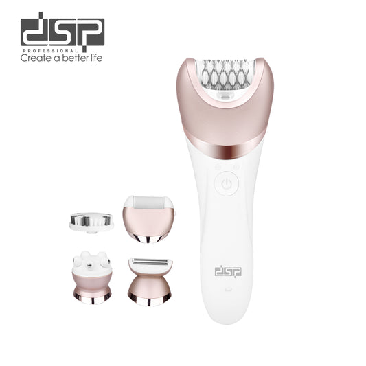 DSP Pro 5-in-1 Beauty Tools Kit | 50Min Runtime + Skin Brush, 1400mAh Portable Skincare Set for Home Spa