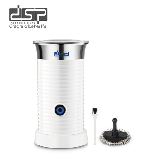 DSP Milk Frother, 550W Upgraded 4-in-1 Electric Milk Frother & Warmer with Auto Shut-Off, Hot & Cold Foam Maker for Coffee, Latte, Cappuccino – Fast 3500RPM, 304 Stainless Steel, Overheat Protection