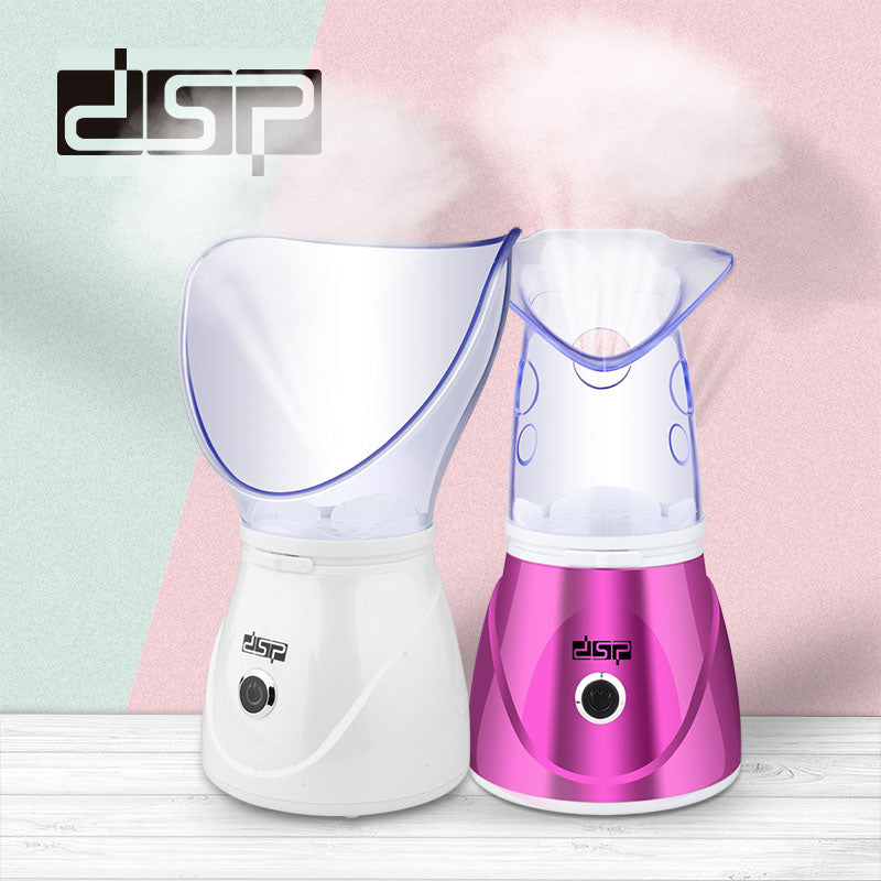 Professional Facial Steamer for Deep Hydration, 3D Wrapped Steam & Aromatherapy Nozzle, 10Min Spa Skincare, Portable Split Design