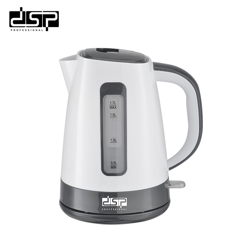 DSP Electric Kettle 1.7L, Fast Boiling Water Kettle for Home & Kitchen, BPA-Free with Auto Shut-Off, Removable Filter, Boil-Dry Protection & LED Indicator – 2200W, 360° Rotating Base, Stainless Steel Heating