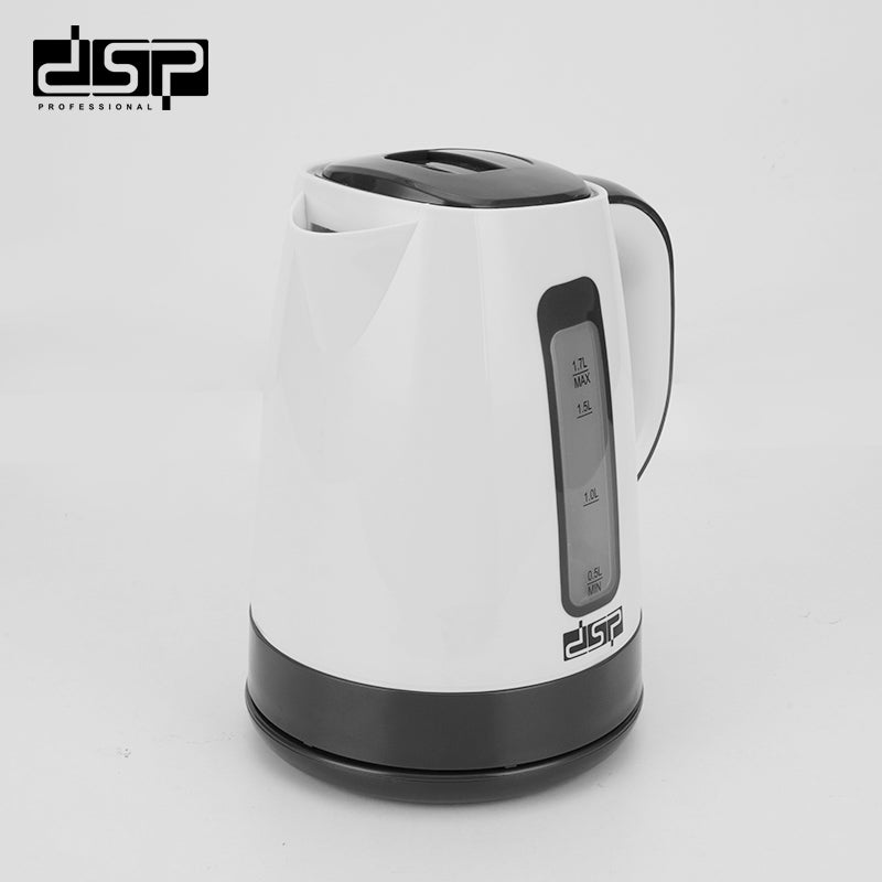 DSP Electric Kettle 1.7L, Fast Boiling Water Kettle for Home & Kitchen, BPA-Free with Auto Shut-Off, Removable Filter, Boil-Dry Protection & LED Indicator – 2200W, 360° Rotating Base, Stainless Steel Heating