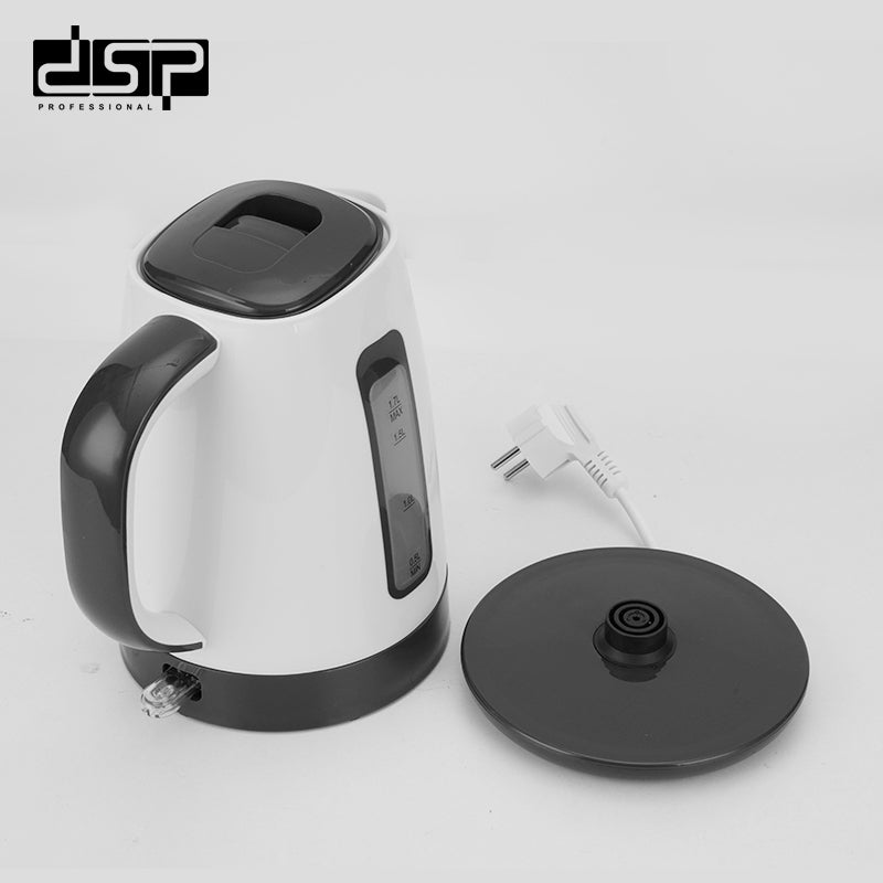 DSP Electric Kettle 1.7L, Fast Boiling Water Kettle for Home & Kitchen, BPA-Free with Auto Shut-Off, Removable Filter, Boil-Dry Protection & LED Indicator – 2200W, 360° Rotating Base, Stainless Steel Heating