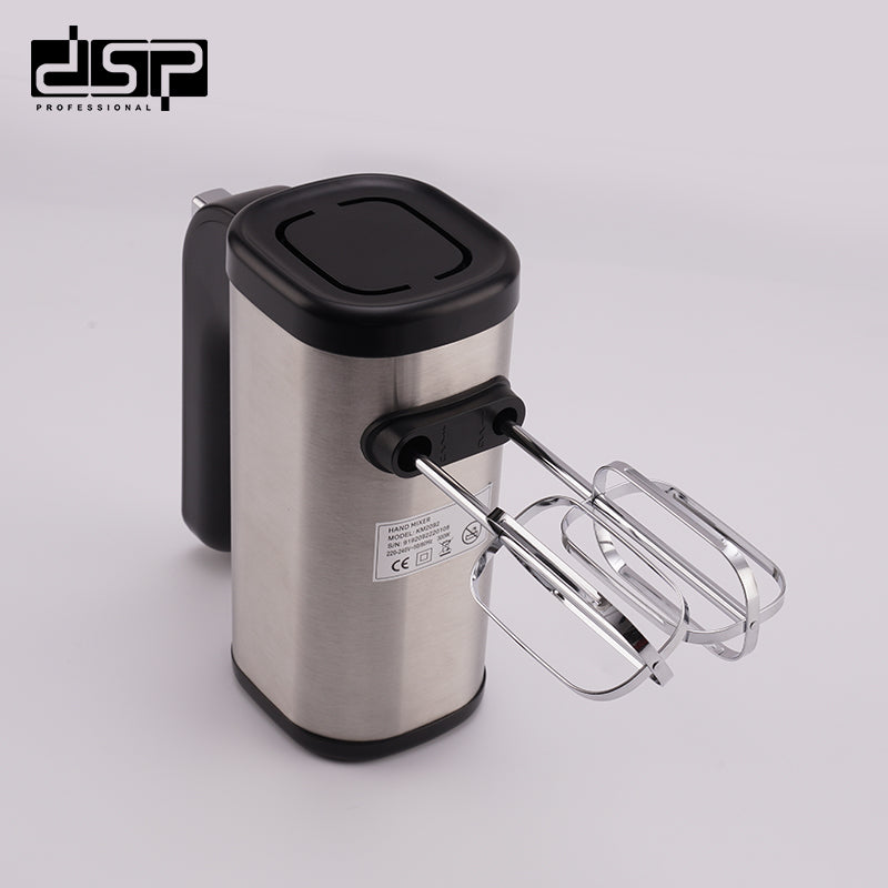 DSP 300W Electric Hand Mixer, 5-Speed + Turbo with Stainless Steel Beatres & Dough Hooks, 220-240V Lightweight Handheld Mixer for Home Baking, Whisking, Blending