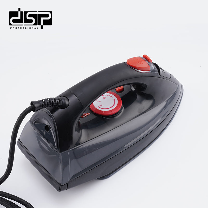 DSP Steam Iron with Retractable Cord - 2200W Powerful Clothes Steamer, Ceramic Soleplate, Adjustable Temp, Self-Cleaning & Overheat Protection for Home Use