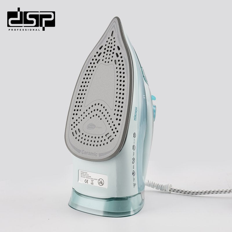 DSP Steam Iron for Clothes - 2400W Powerful Steam, Ceramic Soleplate, Adjustable Temperature, 400ML Water Tank, Self-Cleaning, Vertical Steam & Retractable Cord