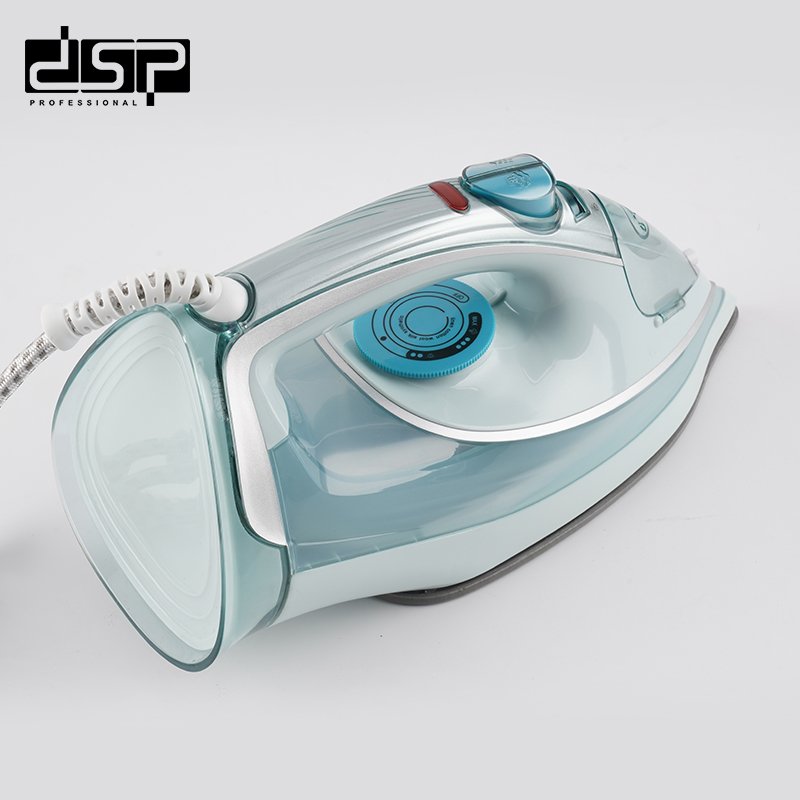 DSP Steam Iron for Clothes - 2400W Powerful Steam, Ceramic Soleplate, Adjustable Temperature, 400ML Water Tank, Self-Cleaning, Vertical Steam & Retractable Cord