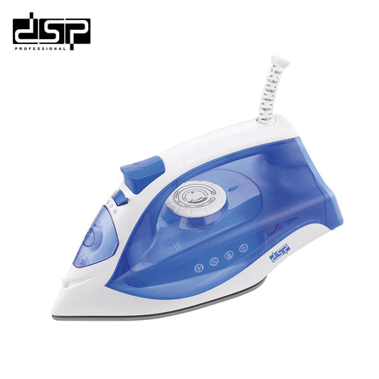 DSP Steam Iron for Clothes, 2200W Ceramic Soleplate, Adjustable Temperature, Continuous & Vertical Steam, Self-Cleaning, Retractable Cord, Ideal for Home Use