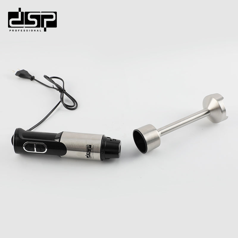 DSP 5 in 1 Immersion Blender Handheld, 800W Stick Blender with Stainless Steel Blades, Turbo Function, 2 Speeds, Includes Whisk, Frother, Grinder Cup & Measuring Cup for Soup, Smoothies, Baby Food