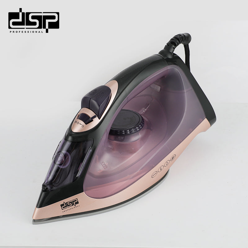 DSP 2200W Steam Iron for Clothes – Ceramic Soleplate, Adjustable Steam, Self-Cleaning, Vertical Steam, Anti-Drip, Powerful & Long-Lasting Steam for All Fabrics