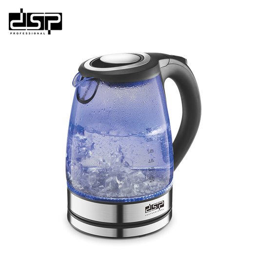 DSP Electric Kettle 1.7L, 2200W Fast Boiling Hot Water Kettle with Auto Shut-Off, Stainless Steel Heating Element, BPA-Free & Cordless Design for Home & Kitchen