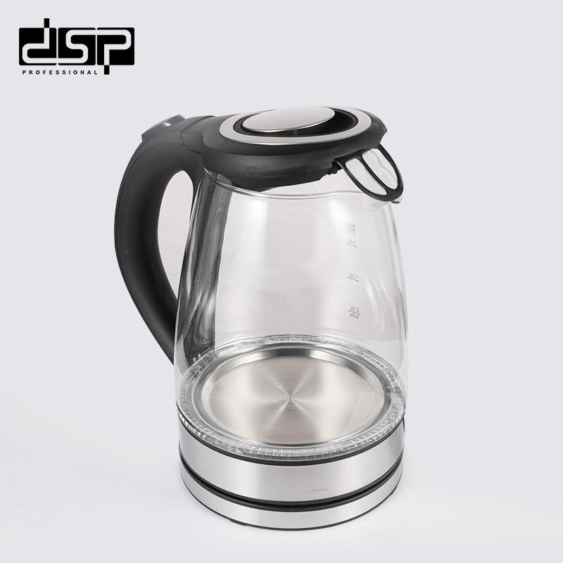 DSP Electric Kettle 1.7L, 2200W Fast Boiling Hot Water Kettle with Auto Shut-Off, Stainless Steel Heating Element, BPA-Free & Cordless Design for Home & Kitchen