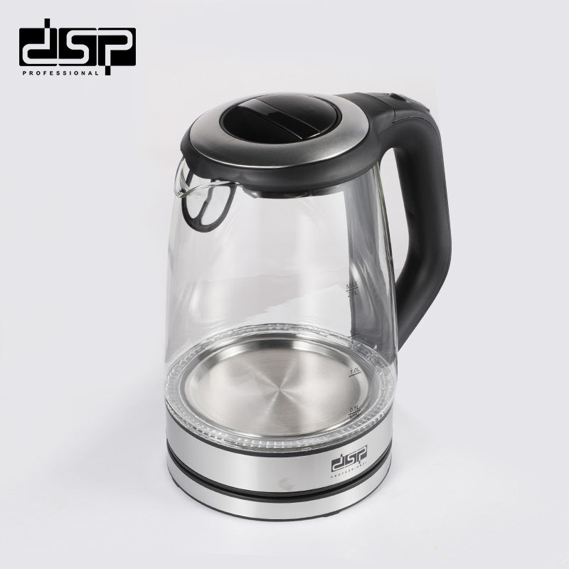 DSP Electric Kettle 2.0L, 2200W Fast Boiling Hot Water Kettle with Auto Shut-Off, BPA-Free Stainless Steel, Cordless & 360° Rotatable Base for Home Kitchen Appliances