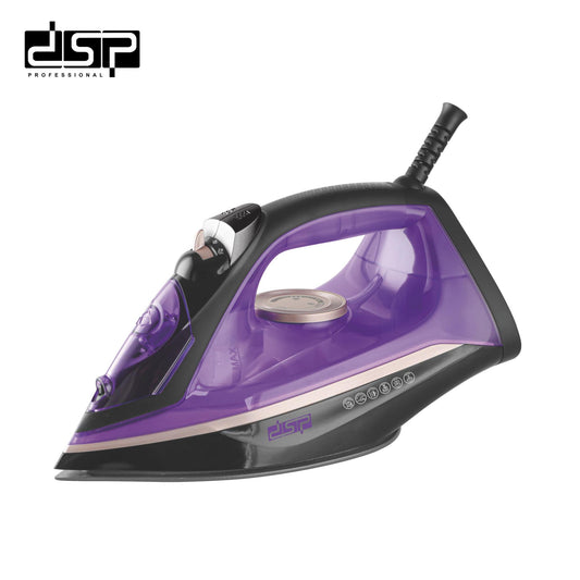 DSP 2200W Steam Iron for Clothes – Ceramic Soleplate, Adjustable Steam & Temperature, 380ml Water Tank, Self-Cleaning, Anti-Drip, Retractable Cord – Powerful & Fast Wrinkle Removal