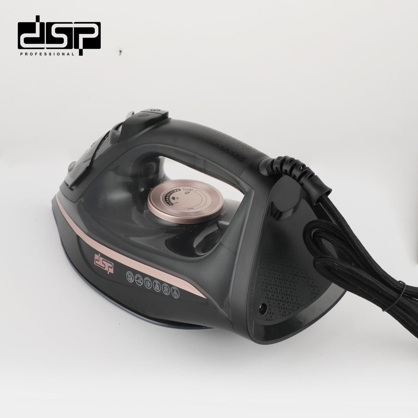 DSP 2200W Steam Iron for Clothes – Ceramic Soleplate, Adjustable Steam & Temperature, 380ml Water Tank, Self-Cleaning, Anti-Drip, Retractable Cord – Powerful & Fast Wrinkle Removal