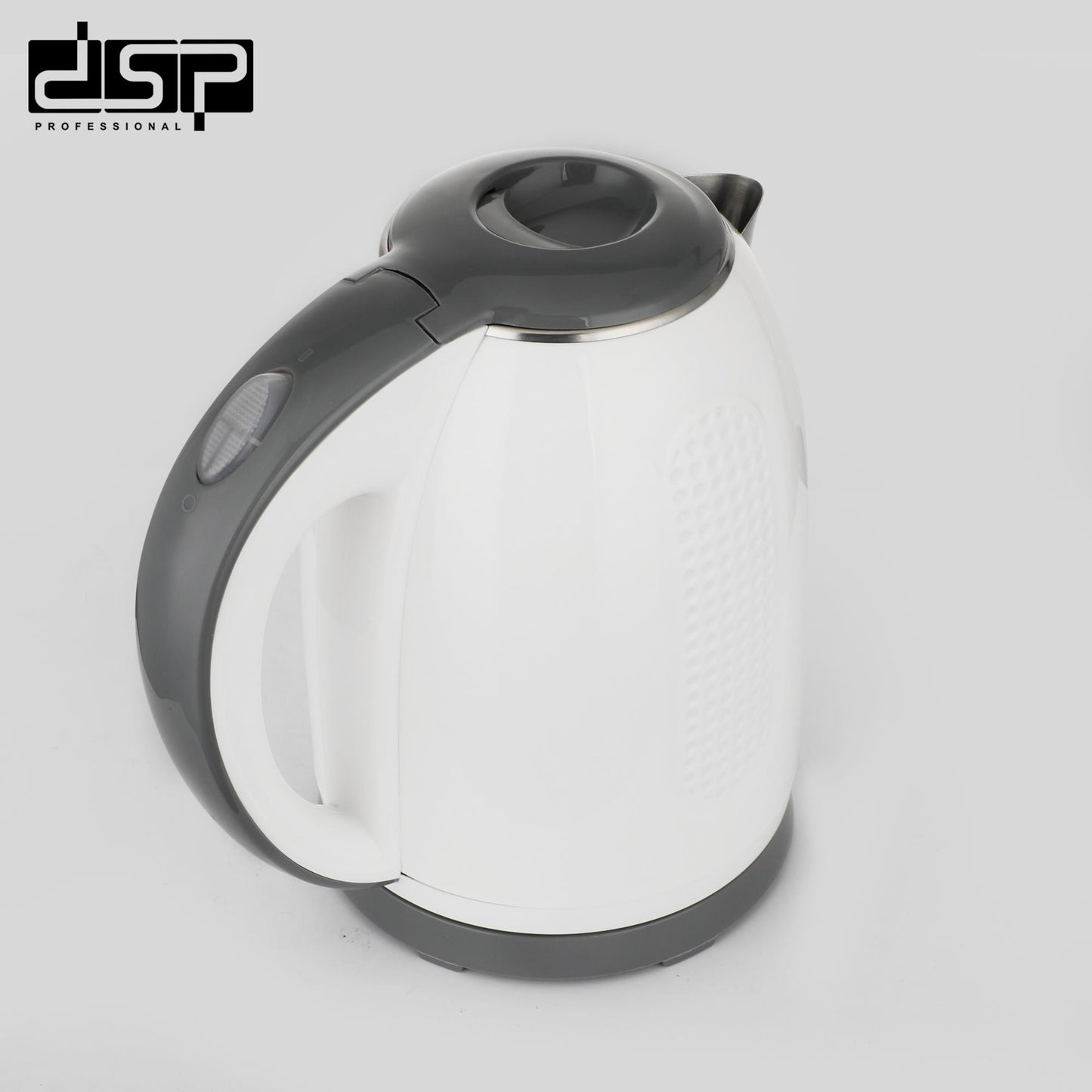 DSP 1.7L Electric Kettle – 2200W Fast Boiling, 304 Stainless Steel & Anti-Scald PP, Auto Shut-Off & Boil-Dry Protection, 360° Cordless for Home & Kitchen Appliances