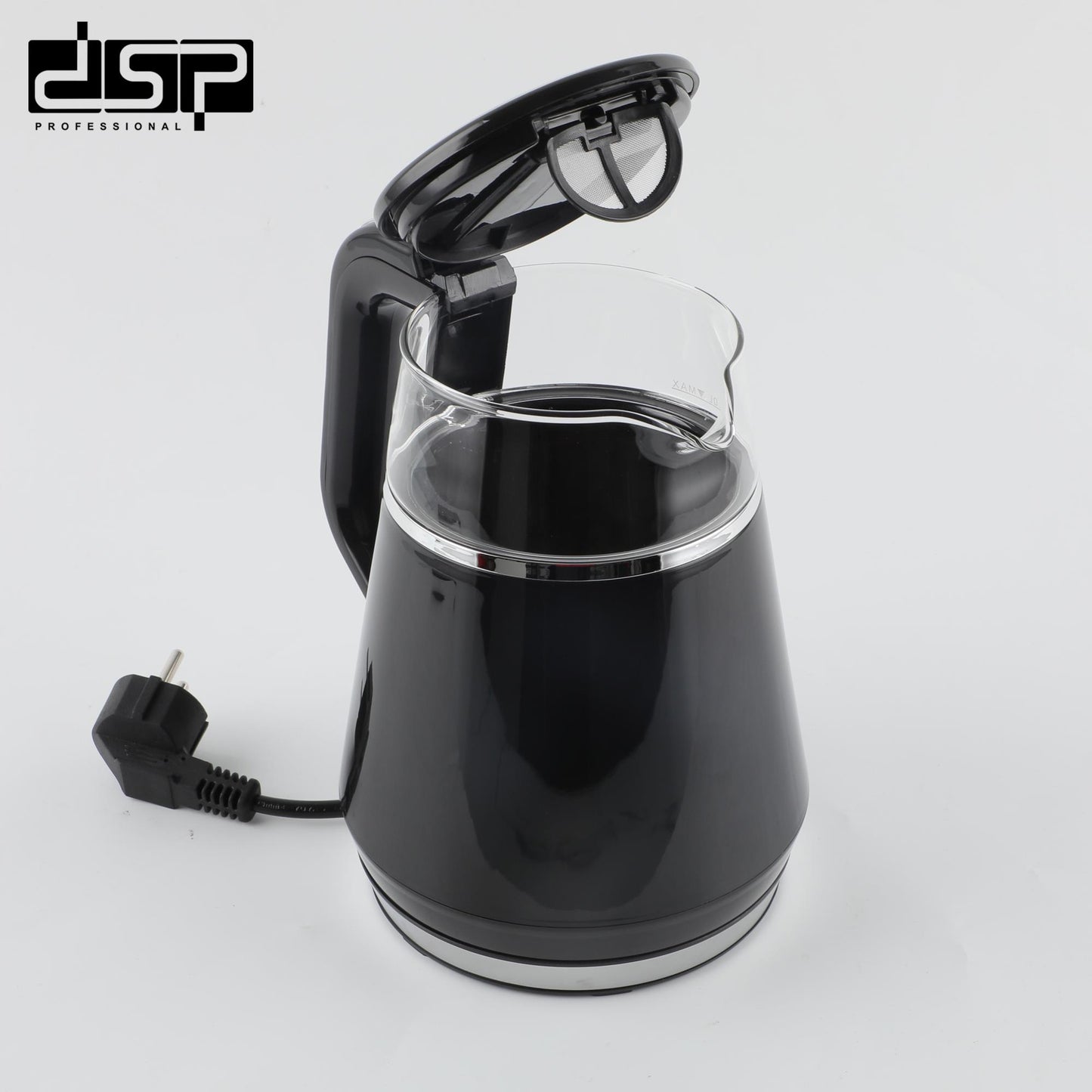 DSP 1.0L Electric Kettle – Glass Boiling Water Kettle with Auto Shut Off, 5 Temp Settings & Keep Warm, BPA-Free, Fast Boil & Anti-Scald Design