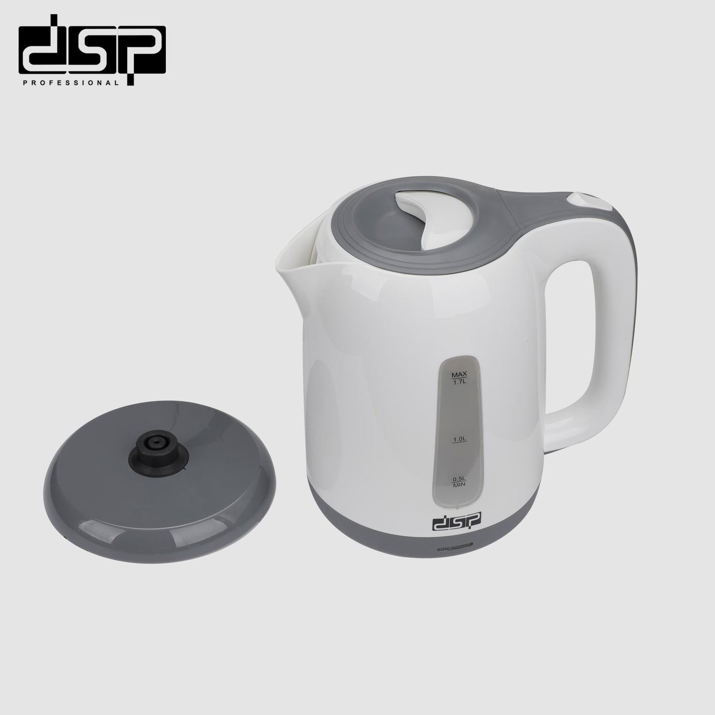 DSP Electric Kettle 1.7L, 2200W Fast Boiling Cordless Hot Water Kettle with Auto Shut-Off & Boil-Dry Protection, Stainless Steel Electric Tea Pot for Home & Kitchen