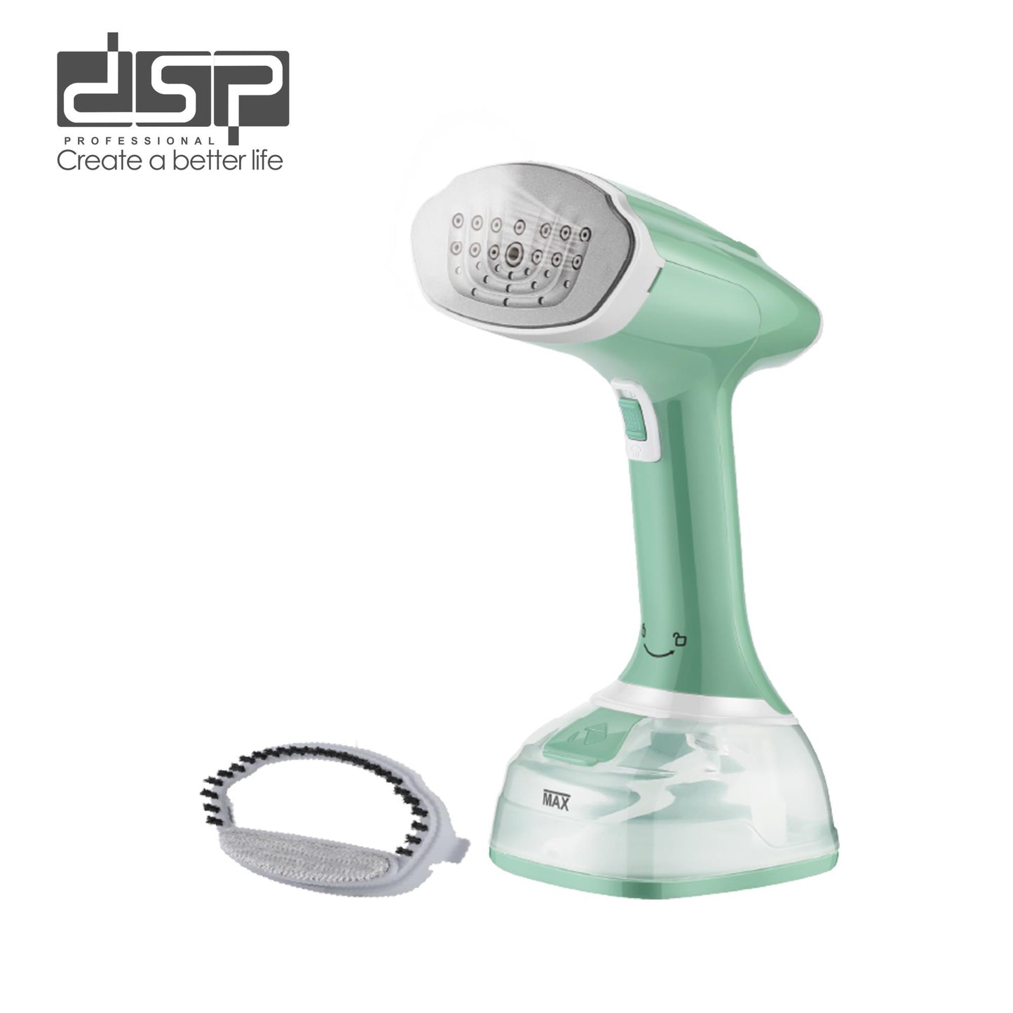 DSP Handheld Garment Steamer for Clothes, 1600W Portable Steamer with 300ml Tank, Fast Continuous Steam, LED Display, Overheat Protection – Ideal for Home & Travel