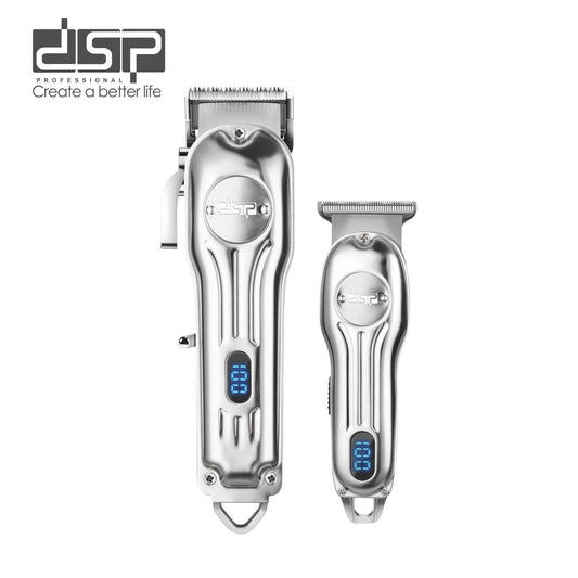 6500RPM Metal Hair Clipper, 200Min Long-Lasting 18650 Battery 8 Combs Kit, Professional Cordless Clippers for Home Gentle Hair Care