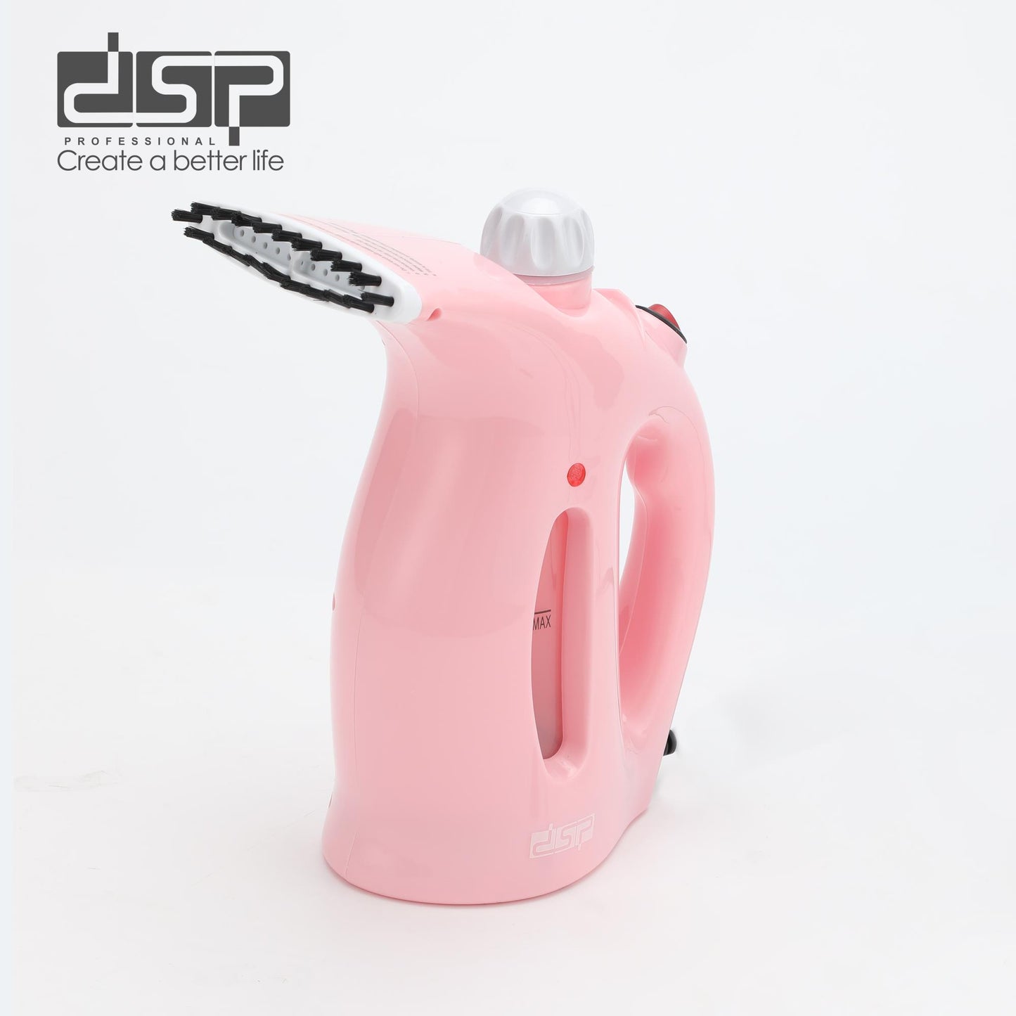 DSP Handheld Garment Steamer, 800W Powerful Steamer for Clothes, 280ml Large Water Tank, 90s Fast Heat-Up Travel Steamer with LED Indicator & Overheat Protection (220-240V)