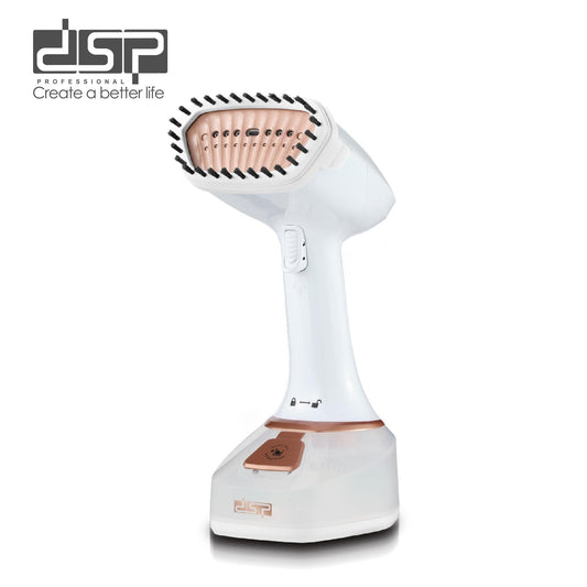 DSP Handheld Garment Steamer for Clothes – 1400W Travel Steamer with Ceramic Panel, 320ml Removable Tank, 15-25g/min Steam, 3-in-1 Hanging/Flat/Ironing, Overheat Protection – Perfect for Home Use
