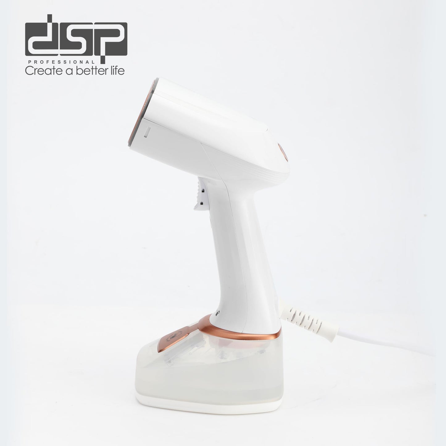 DSP Handheld Garment Steamer for Clothes – 1400W Travel Steamer with Ceramic Panel, 320ml Removable Tank, 15-25g/min Steam, 3-in-1 Hanging/Flat/Ironing, Overheat Protection – Perfect for Home Use