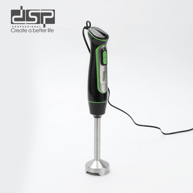 DSP Immersion Blender Handheld, 500W Cordless Electric Hand Mixer with 4 Stainless Steel Blades, 6-Speed Electronic Touch Control & LED Display, Detachable 304 Stainless Steel Stirring Bar for Smoothies, Puree, Baby Food