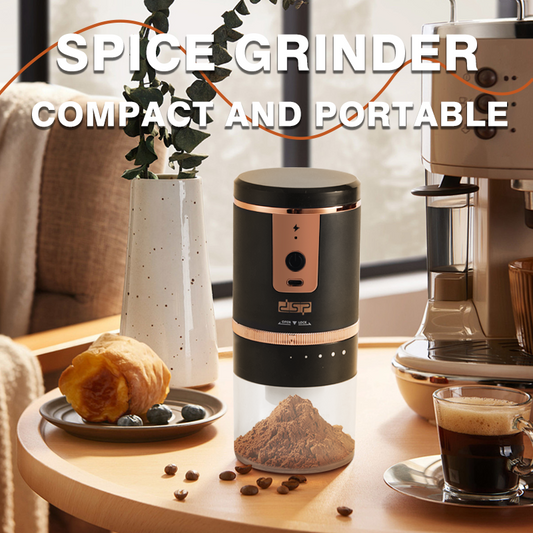 DSP Hot Seller Pro Ceramic Core Coffee Spice Grinder, 5 Grind Sizes for Fresh Coffee Herbs Travel