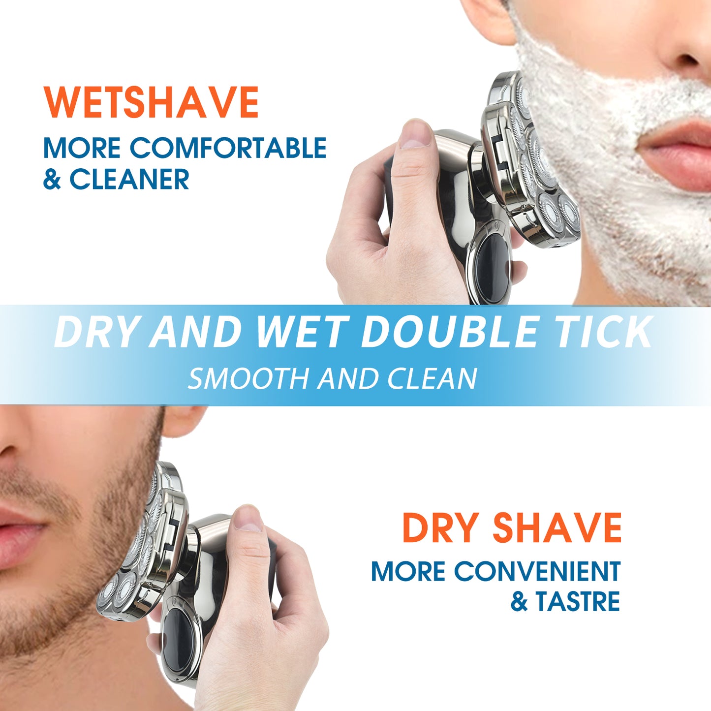 DSP Ultra Bald Head Shaver 8500RPM Pro | IPX6 Waterproof for Smooth Skin Anywhere, SkinGuard Technology