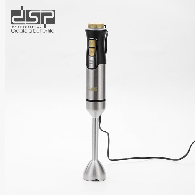 DSP 300W Immersion Blender, Handheld Cordless Electric Stick Mixer with 2 Speeds & Stainless Steel Blades for Smoothies, Shakes, Puree, Baby Food – Small, Lightweight & Perfect for Home Kitchens