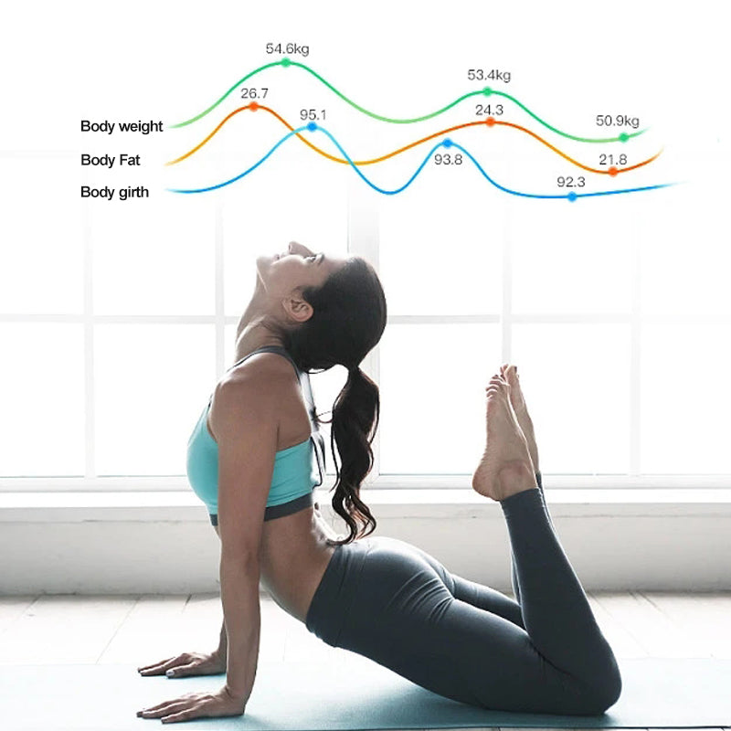 Body Scale 180kg Capacity, Tempered Glass Platform with 50g Precision, Auto-Zero/Off & Alerts for Home Fitness Health Tracking