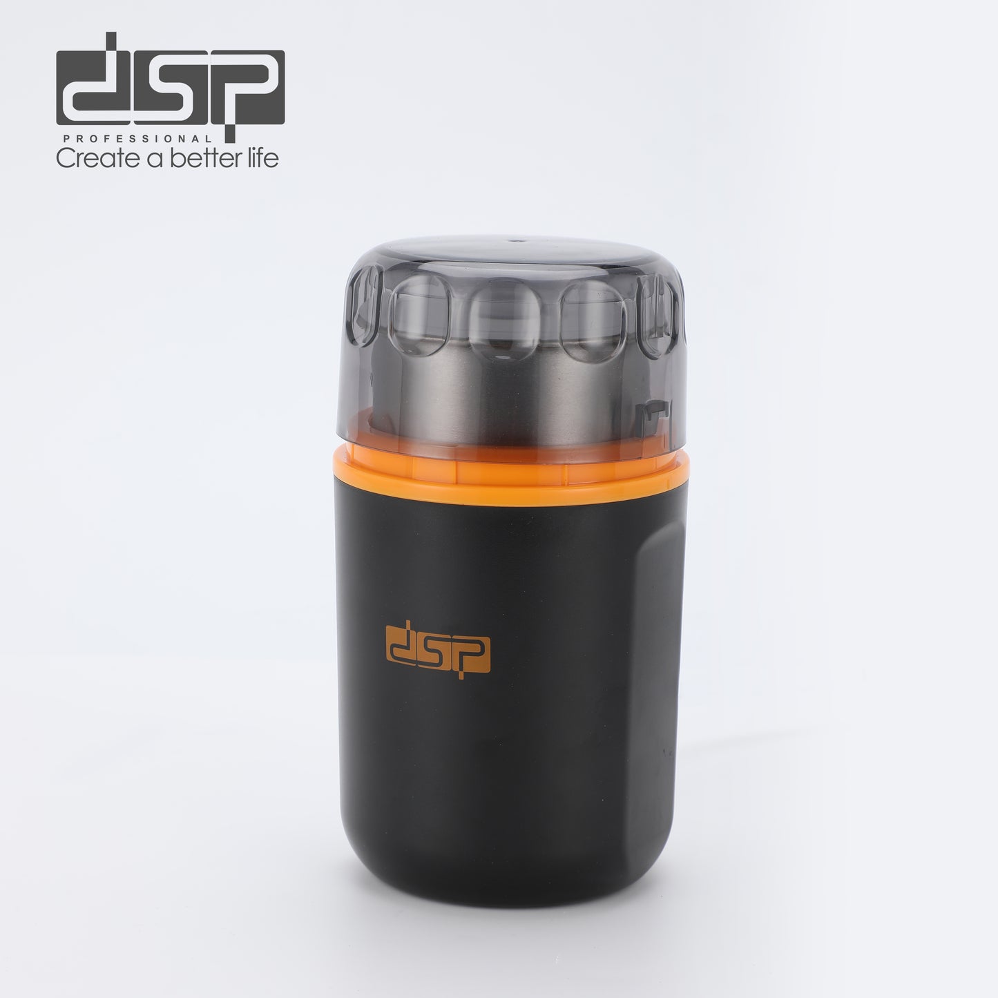 DSP Electric Coffee Grinder - Conical Burr Coffee Grinder with 200W Motor, 60g Capacity, Stainless Steel Blades for Coffee Beans & Spices, Wet & Dry Grinding, Non-Slip Base, 220-240V (Home Use)