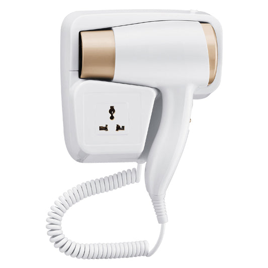 Wall-Mounted Hair Dryer 1500W Pro DC Motor 18400 RPM | Dual Heat + Cool Shot, Detachable Filter & 3.3m Cord for Bathroom Salon Installations, Overheat Protection Hair Care System