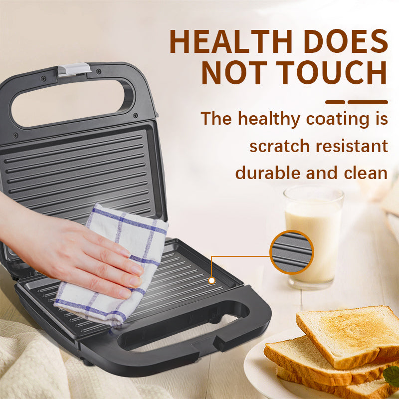 DSP Smart Pick 800W Pro Sandwich Maker with Non-Stick Plates, Auto Temp Control & Rapid Heating for Golden Toast/Panini/Waffles